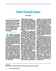 Islamic Financial Systems - IMF