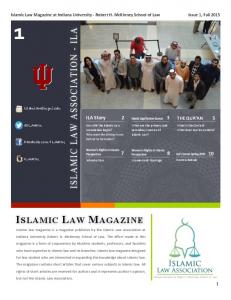 islamic law magazine!
