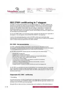 ISO 27001 certificering in 7 stappen - Nieuwhuis Consult