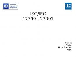 ISO/IEC 17799 - 27001 - klebermota.eti.br