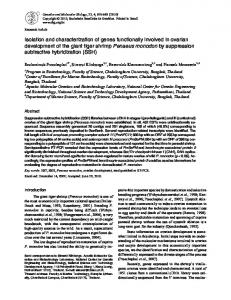 Isolation and characterization of genes functionally ... - BioMedSearch