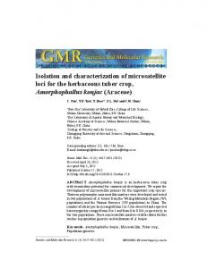 Isolation and characterization of microsatellite loci for the ... - Funpec-RP