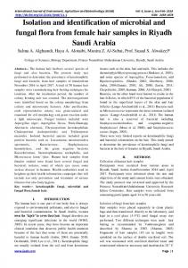 Isolation and identification of microbial and fungal flora from female ...