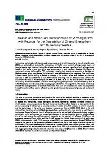 Isolation and Molecular Characterization of Microorganisms ... - aidic