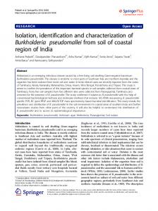 Isolation, identification and characterization of ... - BioMedSearch