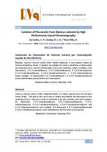 Isolation of Flavonoids from Dipteryx odorata by High Performance ...