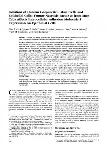 Isolation of Human Conjunctival Mast Cells and Epithelial Cells - IOVS