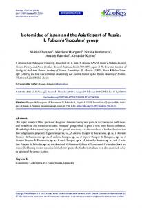 Isotomidae of Japan and the Asiatic part of Russia. I ... - ZooKeyswww.researchgate.net › publication › fulltext › Isotomida
