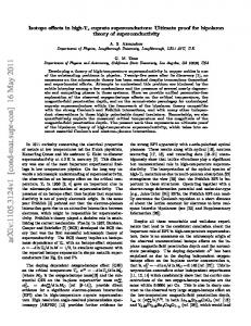 Isotope effects in high-Tc cuprate superconductors: Ultimate proof for ...