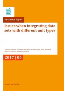 Issues when integrating data sets - CBS