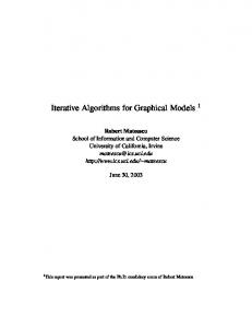 Iterative Algorithms for Graphical Models - Donald Bren School of ...