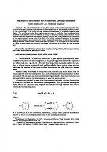 ITERATIVE SOLUTION OF PIECEWISE LINEAR SYSTEMS 1 ...