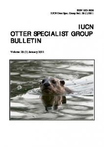 iucn otter specialist group bulletin