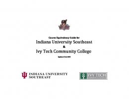 Ivy Tech Community College Transfer Guide