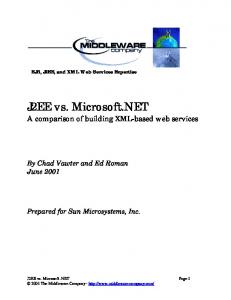 J2EE vs. Microsoft.NET