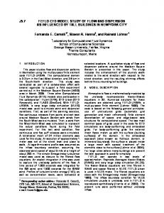 J5.7 FEFLO CFD MODEL STUDY OF FLOW AND DISPERSION AS ...