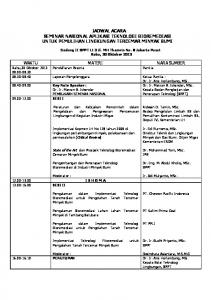 jadwal acara seminar nasional aplikasi teknologi ... - yimg.com