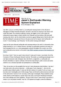 Japan's Earthquake and Tsunami Warning System Explained ...