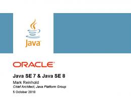 Java SE 7 & Java SE 8