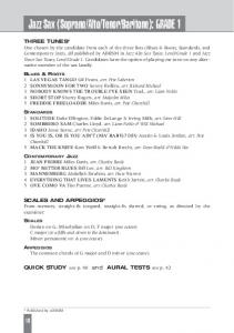 Jazz Sax (Soprano/Alto/Tenor/Baritone): GRADE 1 - abrsm