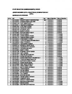 JE2012-INTERVIEW SCHEDULE.pdf - SsC Mpr