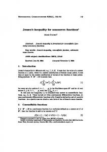 Jensen's inequality for nonconvex functions