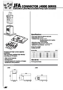 JFA connector J4000 Series