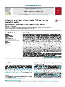 Job-loss and weight gain in British adults - Semantic Scholar