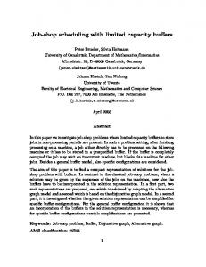 Job-shop scheduling with limited capacity buffers - Semantic Scholar