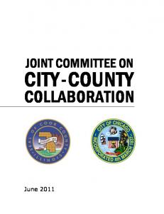 Joint Committee on City-County Collaboration - City of Chicago