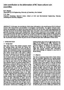 Joint contribution to the deformation of RC beam-column sub ...