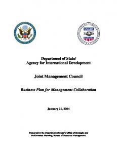 Joint Management Council - usaid