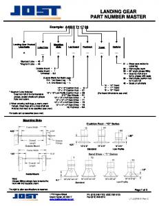 Jost Landing Gear Part Master - Benlee