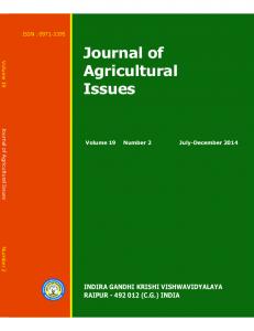 Journal of Agricultural Issues