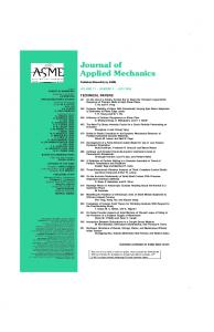 Journal of Applied Mechanics