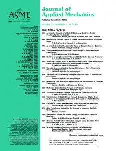 Journal of Applied Mechanics