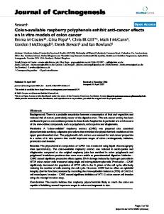 Journal of Carcinogenesis - CiteSeerX