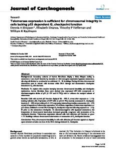 Journal of Carcinogenesis - CiteSeerX