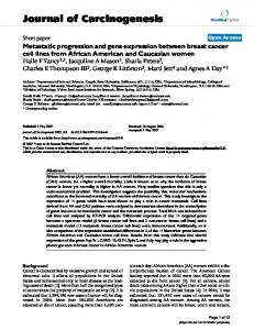 Journal of Carcinogenesis - CiteSeerX