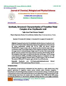 Journal of Chemical, Biological and Physical ...