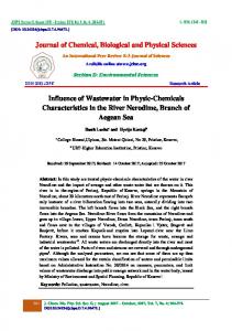 Journal of Chemical, Biological and Physical Sciences Influence of