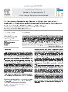 Journal of Chromatography A Gas chromatography