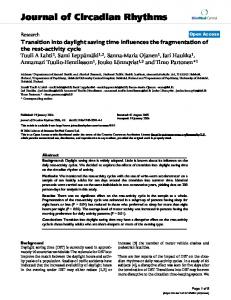 Journal of Circadian Rhythms - Springer Link