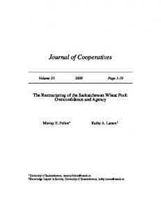 Journal of Cooperatives - CORE