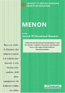 Journal Of Educational Research - iKEE