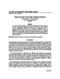 Journal of Information Technology Impact