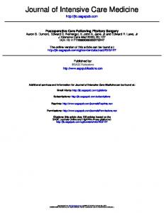 Journal of Intensive Care Medicine - Google Sites