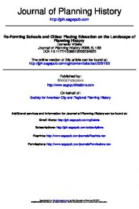 Journal of Planning History