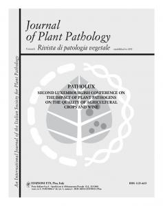 Journal of Plant Pathology - SIPaV