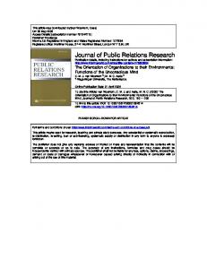 Journal of Public Relations Research